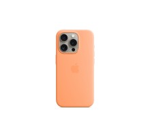 Чохол до мобільного телефона Apple iPhone 15 Pro Silicone Case with MagSafe Orange Sorbet (MT1H3ZM/A)