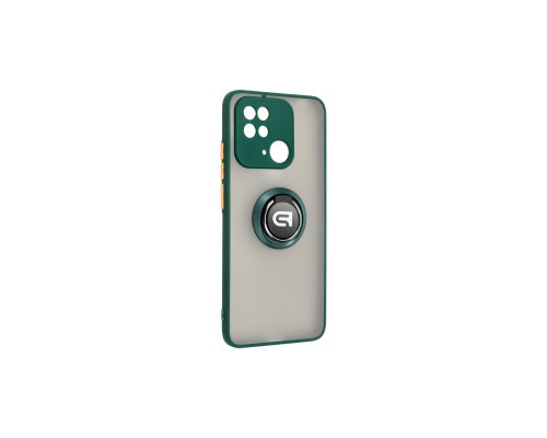 Чохол до мобільного телефона Armorstandart Frosted Matte Ring Xiaomi Redmi 10C Dark Green (ARM68367)