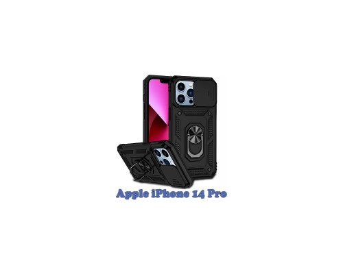 Чохол до мобільного телефона BeCover Military Apple iPhone 14 Pro Black (708175)