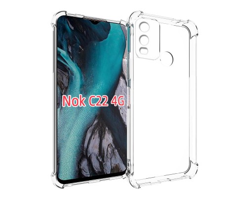 Чохол до мобільного телефона BeCover Anti-Shock Nokia C22 Clear (709829)