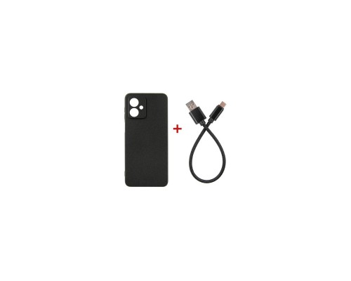 Чохол до мобільного телефона Dengos Kit for Motorola G54 case + glass DENGOS (Black) (DG-CC-01)