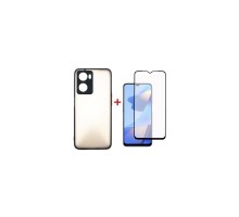 Чохол до мобільного телефона Dengos Kit for OPPO A57s case + glass (Black) (DG-KM-35)