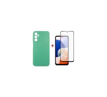 Чохол до мобільного телефона Dengos Kit for Samsung Galaxy A14 5G case + glass (Mint) (DG-KM-14)