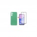 Чохол до мобільного телефона Dengos Kit for Samsung Galaxy A25 5G case + glass (Mint) (DG-KM-60)