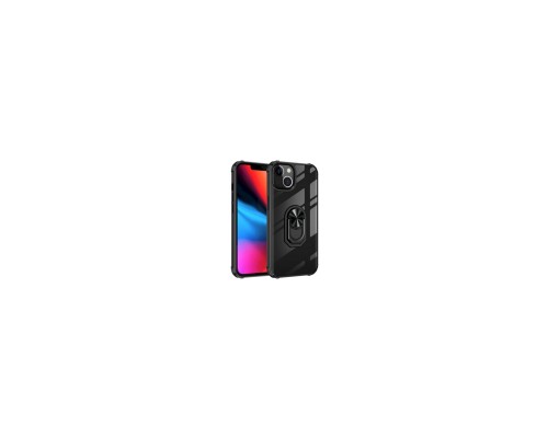 Чохол до мобільного телефона Drobak Magnetic Ring Case with Airbag Apple iPhone 11 Pro Max Black (707015)