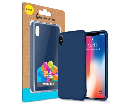 Чохол до мобільного телефона MakeFuture Skin Case Apple iPhone XS Blue (MCSK-AIXSBL)