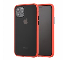 Чохол до мобільного телефона MakeFuture Apple iPhone 11 Pro Max Frame (Matte PC+TPU) Red (MCMF-AI11PMRD)