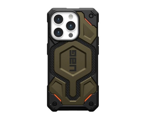 Чохол до мобільного телефона UAG Apple iPhone 15 Pro Max Monarch Pro Magsafe, Kevlar Elemental Green (11422211397B)