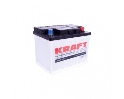Акумулятор автомобільний KRAFT 60Ah (76319)