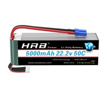 Акумулятор для дрона HRB_ Lipo 6s 22.2V 5000mAh 50C Battery (Weight 650-700g) (HR-5000MAH-6S-50C-XT60)
