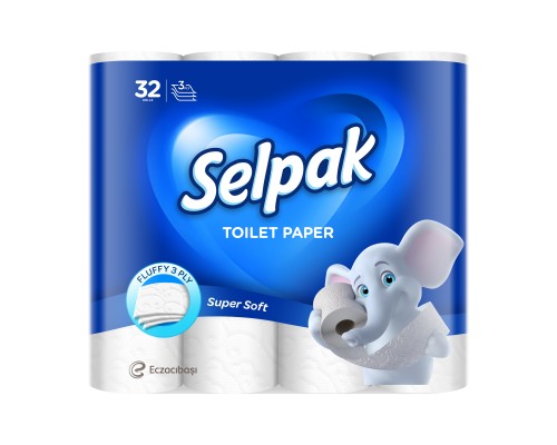Туалетний папір Selpak 3 шари 32 рулони (8690530284463)