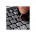 Наклейка на клавіатуру SampleZone непрозора чорна, біло-помаранчевий (SZ-BK-RS)