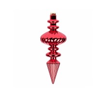 Ялинкова іграшка Novogod`ko Бурулька, пластик, 30 cм, червона, глянець (974096)