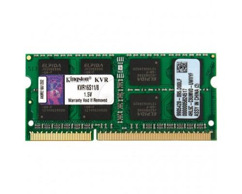 Модуль пам'яті для ноутбука SoDIMM DDR3 8GB 1600 MHz Kingston (KVR16S11/8WP)
