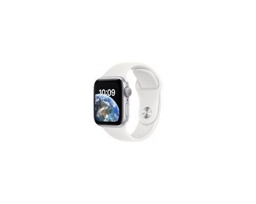 Смарт-годинник Apple Watch SE 2022 GPS 40mm Silver Aluminium Case with White Sport Band - Regular (MNJV3UL/A)