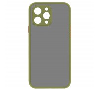 Чохол до моб. телефона MAKE Apple iPhone 13 Pro Max Frame (Matte PC+TPU) Green (MCMF-AI13PMGN)