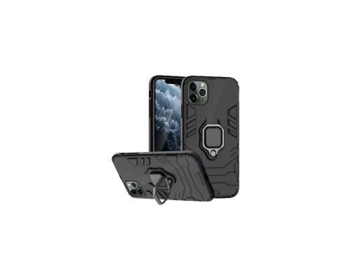 Чохол до мобільного телефона Drobak Ring Case with Magnetic Apple iPhone 12 Pro Max Black (707039)