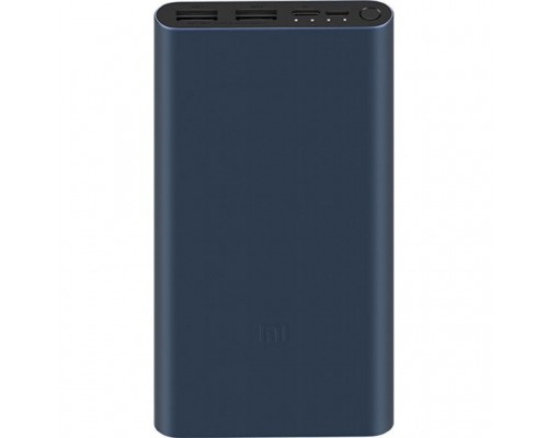 Батарея універсальна Xiaomi Mi 3 NEW Power bank 10000mAh QC2.0 in/out, PLM13ZM, Black (VXN4260CN / 575607)