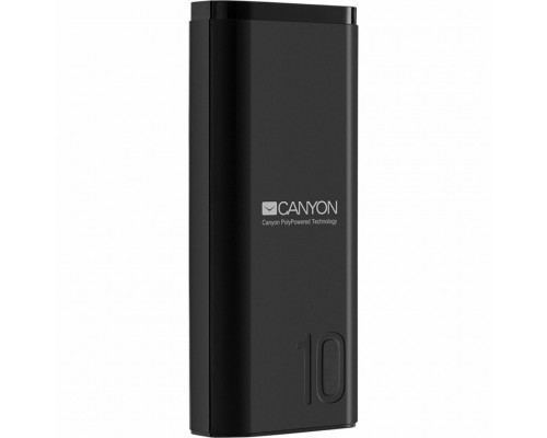 Батарея універсальна Canyon PB-103 10000mAh, Input 5V/2A, Output 5V/2.1A, Black (CNE-CPB010B)