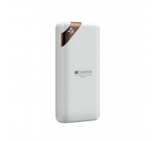 Батарея універсальна Canyon 20000mAh, Inp. 5V/2A, Output 5V/2.1A(Max), White (CNE-CPBP20W)