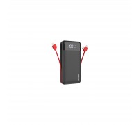 Батарея універсальна Dudao K1Pro 20000mAh, with built-in cables, black (6970379617588)