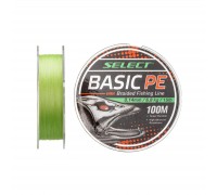 Шнур Select Basic PE 100m Light Green 0.18mm 22lb/9.9kg (1870.27.51)