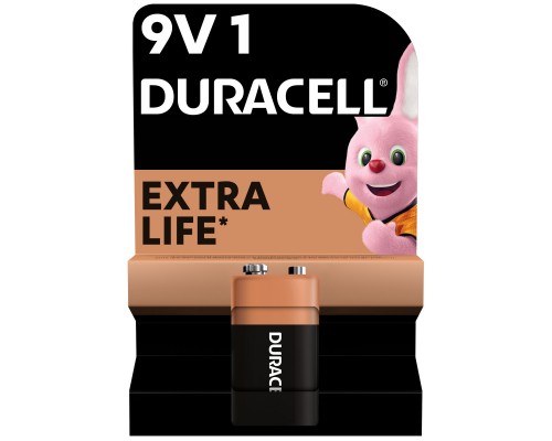 Батарейка Duracell 9V лужна 1шт. в упаковці (5000394066267 / 81483681)