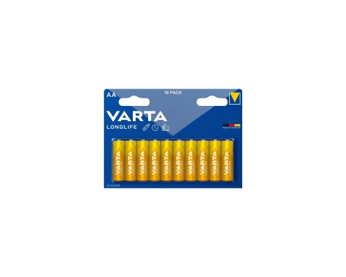 Батарейка Varta AA Varta Longlife лужна * 10 (04106101461)