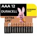 Батарейка Duracell AAA лужні 12 шт. в упаковці (5000394109254 / 81545432)