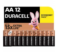 Батарейка Duracell AA лужні 12 шт. в упаковці (5000394006546 / 81551275)