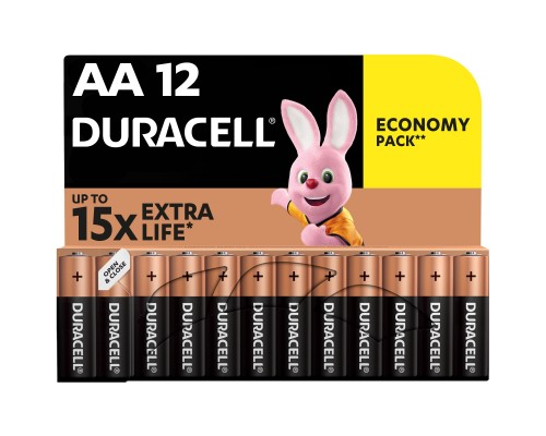 Батарейка Duracell AA лужні 12 шт. в упаковці (5000394006546 / 81551275)