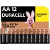 Батарейка Duracell AA лужні 12 шт. в упаковці (5000394006546 / 81551275)