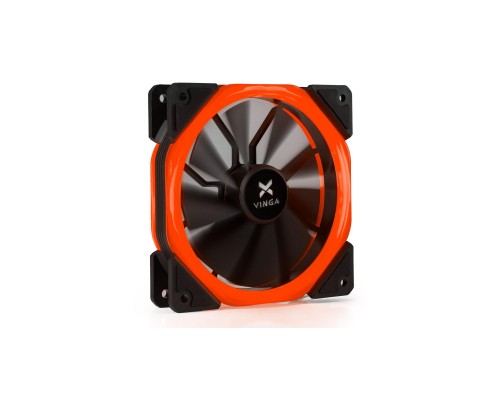 Кулер до корпусу Vinga LED fan-02 red