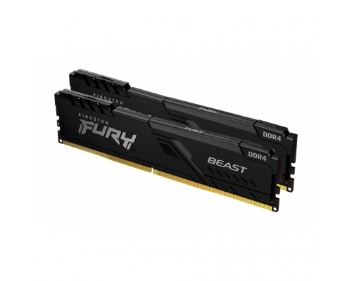 Модуль пам'яті для комп'ютера DDR4 32GB (2x16GB) 2666 MHz Fury Beast Black Kingston Fury (ex.HyperX) (KF426C16BB1K2/32)