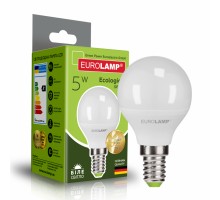 Лампочка Eurolamp LED G45 5W E14 4000K 220V (LED-G45-05144(P))