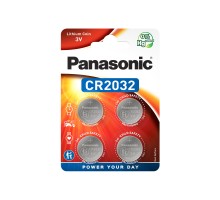 Батарейка Panasonic CR 2032 Lithium * 4 (CR-2032EL/4B)