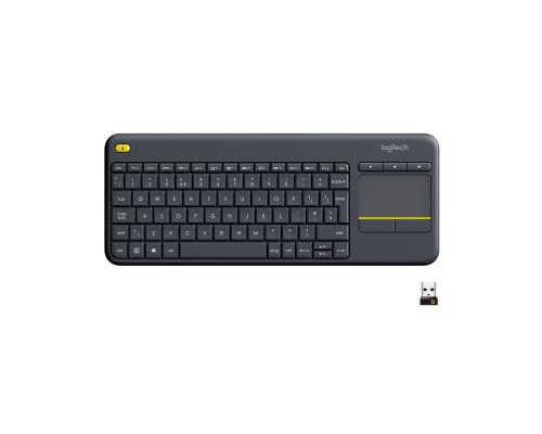 Клавіатура Logitech K400 Plus Touch Wireless UA Black (920-007145)