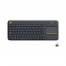 Клавіатура Logitech K400 Plus Touch Wireless UA Black (920-007145)