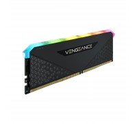 Модуль пам'яті для комп'ютера DDR4 16GB 3600 MHz Vengeance RGB RS Black Corsair (CMG16GX4M1D3600C18)