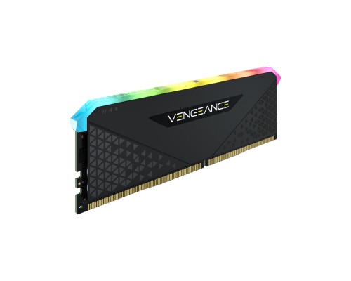 Модуль пам'яті для комп'ютера DDR4 16GB 3600 MHz Vengeance RGB RS Black Corsair (CMG16GX4M1D3600C18)