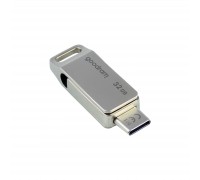 USB флеш накопичувач Goodram 32GB ODA3 Silver USB 3.0 / Type-C (ODA3-0320S0R11)