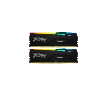 Модуль пам'яті для комп'ютера DDR5 16GB (2x8GB) 6000 MHz FURY Beast RGB Kingston Fury (ex.HyperX) (KF560C36BBEAK2-16)