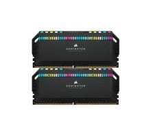 Модуль пам'яті для комп'ютера DDR5 32GB (2x16GB) 6000 MHz Dominator Platinum RGB Black Corsair (CMT32GX5M2E6000C36)