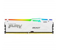 Модуль пам'яті для комп'ютера DDR5 16GB 5200 MHz Beast RGB EXPO White Kingston Fury (ex.HyperX) (KF552C36BWEA-16)