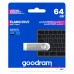 USB флеш накопичувач Goodram 64GB UNO3 Steel USB 3.2 (UNO3-0640S0R11)