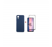 Чохол до мобільного телефона Dengos Kit for OPPO A17K case + glass (Blue) (DG-KM-02)