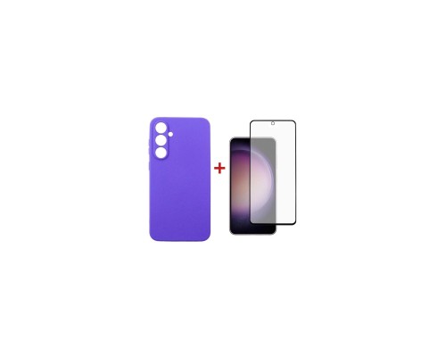 Чохол до мобільного телефона Dengos Kit for Samsung Galaxy S23 FE case + glass (Purple) (DG-KM-12)