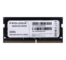 Модуль пам'яті для ноутбука SoDIMM DDR4 8GB 3200 MHz Prologix (PRO8GB3200D4S)