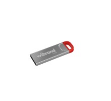 USB флеш накопичувач Wibrand 32GB Falcon Silver-Red USB 2.0 (WI2.0/FA32U7R)