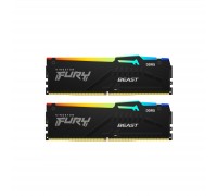 Модуль пам'яті для комп'ютера DDR5 32GB (2x16GB) 6800 MHz Beast RGB EXPO Kingston Fury (ex.HyperX) (KF568C34BBEAK2-32)